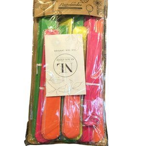 Nicrolandee Blacklight Party Decor 12 pcs Neon Tissue Paper Flower